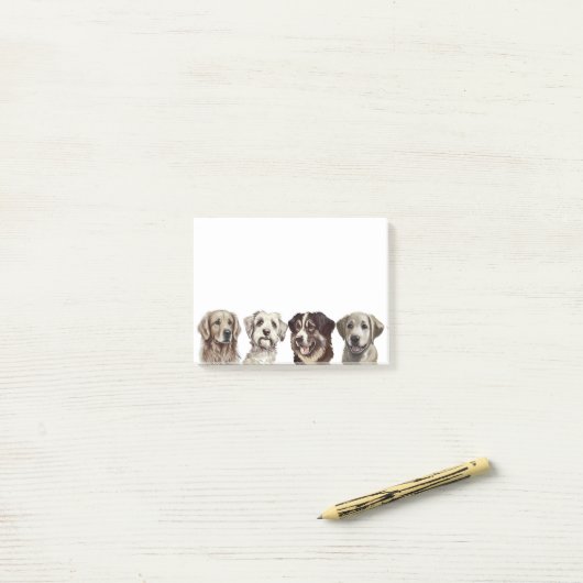 かわいい犬たち ポストイット (デスク上)