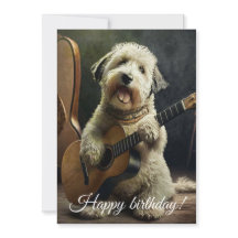 かわいい犬とギター。