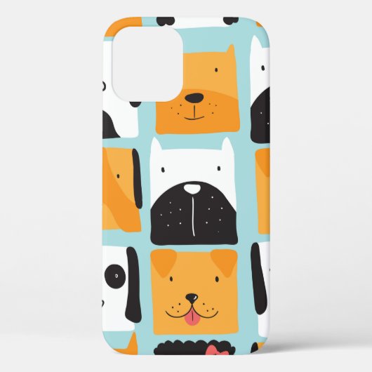 かわいい犬とシームレスな柄。 Case-Mate iPhoneケース (裏面)