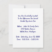 かわいい犬と人形茶パーティー招待状~EZ2カスタマイズ 招待状 (裏面)