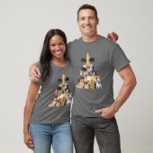 かわいい犬と子犬の恋人の贈り物 Tシャツ (ユニセックス)