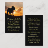 かわいい犬と家に座る名刺|過去記事 名刺 (正面/裏面)