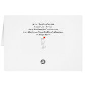 かわいい犬と猫が私にグリーティングカードを採用 (裏面横)