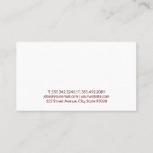 かわいい犬と猫たち |動物シェルター |トレーナー 名刺 (裏面)