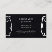 かわいい犬と猫のドードルペットグルーミング 名刺 (裏面)