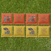 かわいい犬と猫の品揃えコーンホールトスバッグ