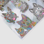 かわいい犬と猫の品揃えティッシュペーパー 薄葉紙 (詳細)