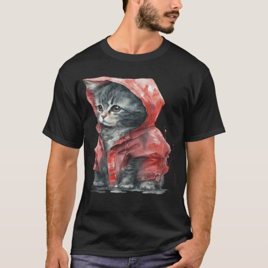 かわいい犬と猫の才能の言葉 Tシャツ (正面)