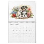 かわいい犬と猫最高のの仲間 カレンダー (2月 2026)