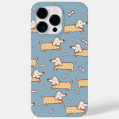 かわいい犬と骨の継ぎ目のないパターン Case-Mate iPhoneケース (裏面)