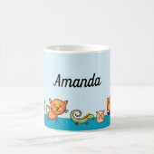 かわいい犬ねこパーソナライズされたペット コーヒーマグカップ (中央)