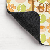 かわいい犬のおもちゃと柄のデザイン マウスパッド (コーナー)