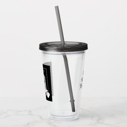 かわいい犬のお母さんの白黒の写最高の真|過去記事 アクリルタンブラー (左)