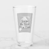 かわいい犬のお母さんの白黒の写最高の真|過去記事 タンブラーグラス (裏面)