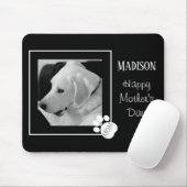 かわいい犬のお母さんの白黒の写最高の真|過去記事 マウスパッド (マウス)