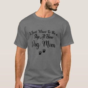 かわいい犬のお母さん、家にいる母の日子犬の前足 Tシャツ