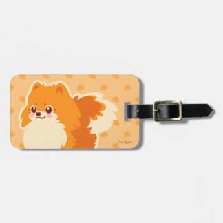かわいい犬のかわいいのポメラニア犬 ラゲッジタグ