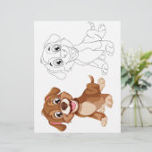 かわいい犬のぬりえページ (スタンド正面)