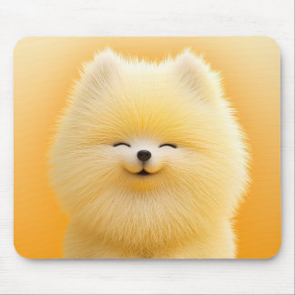 かわいい犬のふわふわフレンドデザインの遊び心あふれるマウスパッド マウスパッド