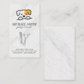 かわいい犬のアイコン |トリマーツール 名刺 (正面/裏面)