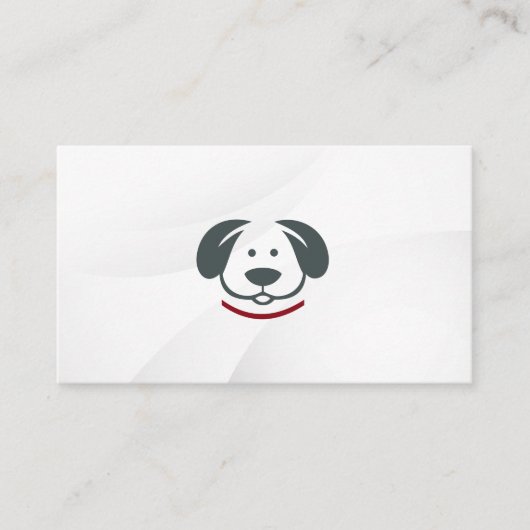 かわいい犬のアイコン 名刺 (正面)