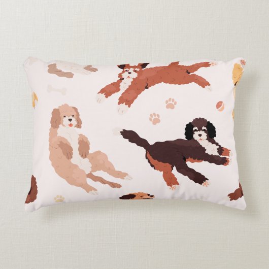 かわいい犬のアクセントピロー アクセントクッション (正面)