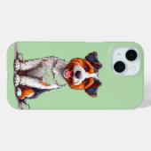 かわいい犬のイラストがキュートなデザイン Case-Mate iPhoneケース (裏面 (横))