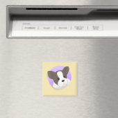 かわいい犬のイラストレーションアート マグネット (インサイチュ (食洗機))