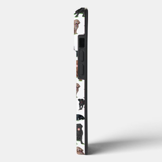 かわいい犬のイラストレーション模様 Case-Mate iPhoneケース (裏面 / 左)