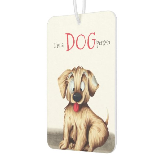 かわいい犬のイラストレーション カーエアーフレッシュナー (左)