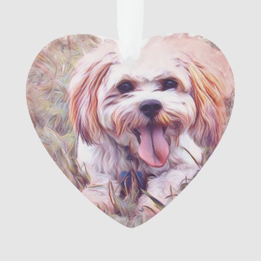 かわいい犬のオーナメント オーナメント (正面)
