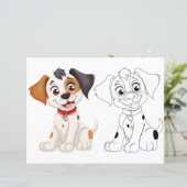 かわいい犬のカラーリングページ (スタンド正面)