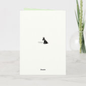 かわいい犬のカード カード (裏面)