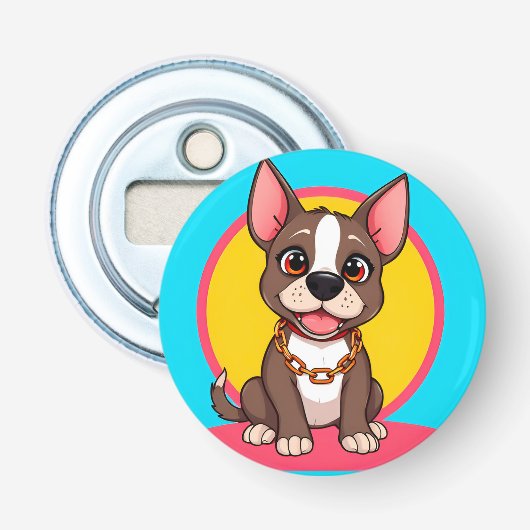 🐶 かわいい犬のキャラクター キッチン雑貨 デザイン 栓抜き (正面)