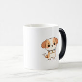 かわいい犬のキャラクター モーフィングマグカップ (正面右)