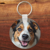 かわいい犬のキーチェーン キーホルダー (正面)