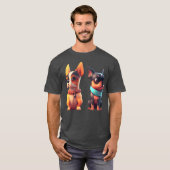 かわいい犬のギフト 男の子 Tシャツ (正面フル)