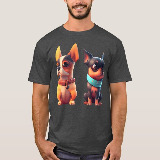 かわいい犬のギフト 男の子 Tシャツ (正面)