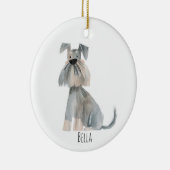 かわいい犬のクリスマスオーナメント セラミックオーナメント (右)