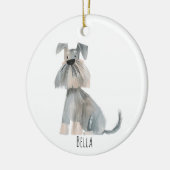 かわいい犬のクリスマスオーナメント セラミックオーナメント (左)