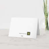 かわいい犬のクリスマスカード カード (裏面)