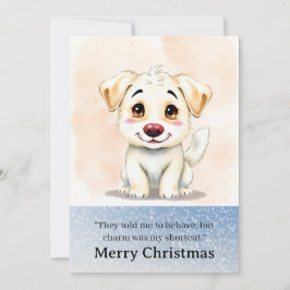 かわいい犬のクリスマスカード シーズンカード
