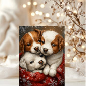 かわいい犬のクリスマスカード シーズンカード