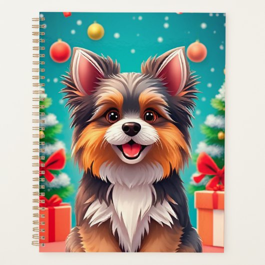 🎁かわいい犬のクリスマスプランナーギフト子供用✨ プランナー手帳 (正面)