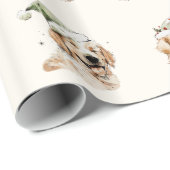 かわいい犬のクリスマスラッピング紙 ラッピングペーパー (ロールコーナー)