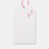 かわいい犬のクリスマス ギフトタグ (裏面)