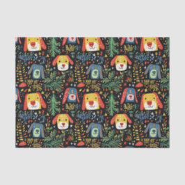 かわいい犬のクリスマス 薄葉紙