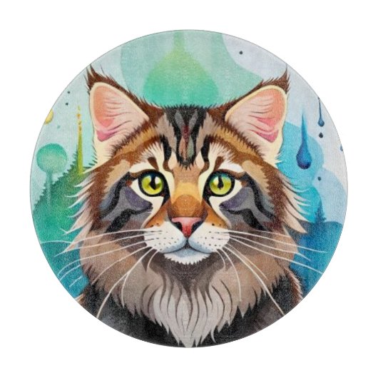 かわいい犬のクローズアップのミニクリップボード カッティングボード (正面)