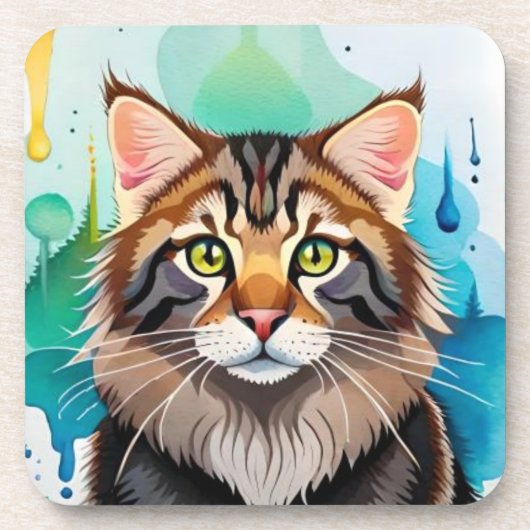 かわいい犬のクローズアップのミニクリップボード コースター (正面)