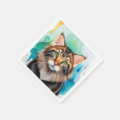 かわいい犬のクローズアップのミニクリップボード スタンダードカクテルナプキン (角)